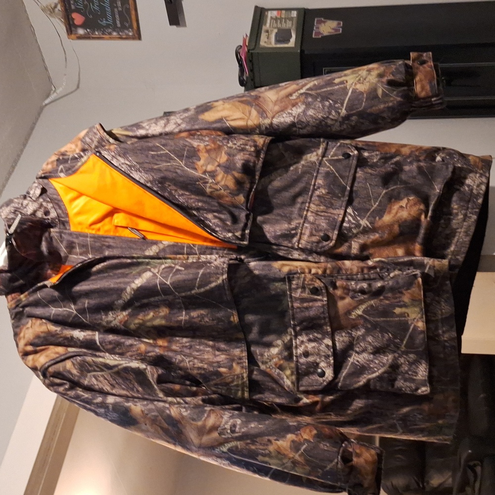 Camouflage hunter coat